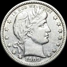 1909 Barber Silver Quarter CLOSELY UNCIRCULATED