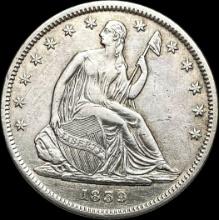 1859 Seated Liberty Half Dollar CLOSELY UNCIRCULATED