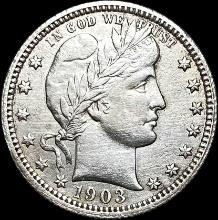 1903-O Silver Barber Quarter CLOSELY UNCIRCULATED