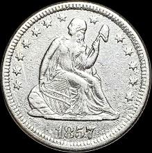 1857 Seated Liberty Quarter NEARLY UNCIRCULATED