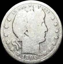1896 Barber Silver Quarter NICELY CIRCULATED