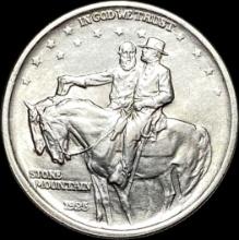 1925 Silver Stone Mountain Half Dollar UNCIRCULATED