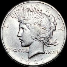 1921 Silver Peace Dollar NEARLY UNCIRCULATED