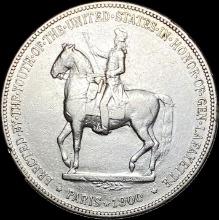 1900 Silver Lafayette Dollar NEARLY UNCIRCULATED