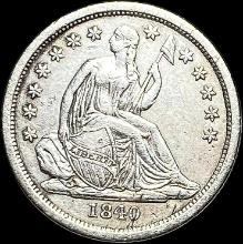 1840 Seated Liberty Dime NEARLY UNCIRCULATED