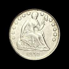 1857 Seated Liberty Half Dime UNCIRCULATED
