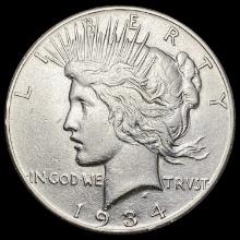1934-S Silver Peace Dollar UNCIRCULATED