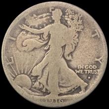 1916 Walking Liberty Half Dollar LIGHTLY CIRCULATED