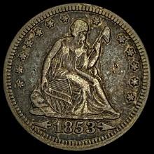 1853 Arrows Seated Liberty Quarter LIGHTLY CIRCULATED LIGHTLY CIRCULATED