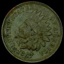 1867 Indian Head Cent CLOSELY UNCIRCULATED CLOSELY UNCIRCULATED