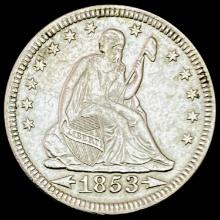 1853 Arrows Seated Liberty Quarter UNCIRCULATED UNCIRCULATED