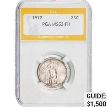 1917 Standing Liberty Quarter PGA MS63 FH