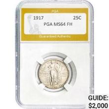 1917 Standing Liberty Quarter PGA MS64 FH