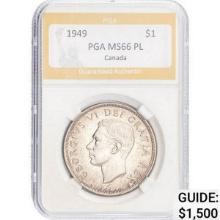 1949 Canada $1 PL PGA MS66