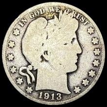 1913 Barber Half Dollar NICELY CIRCULATED