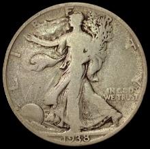 1938-D Walking Liberty Half Dollar LIGHTLY CIRCULATED
