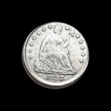 1857 Seated Liberty Half Dime CLOSELY UNCIRCULATED