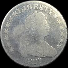 1807 Draped Bust Half Dollar NICELY CIRCULATED