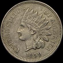 1859 Copper-Nickel Indian Head Cent CLOSELY UNCIRCULATED