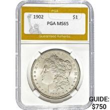 1902 Morgan Silver Dollar PGA MS65