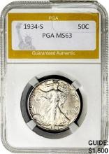 1934-S Walking Liberty Half Dollar PGA MS63
