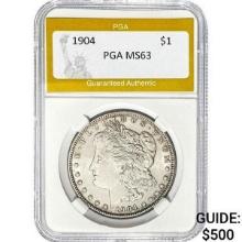 1904 Morgan Silver Dollar PGA MS63