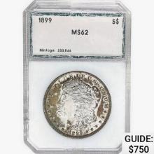 1899 Morgan Silver Dollar PCI MS62