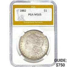 1882 Morgan Silver Dollar PGA MS65