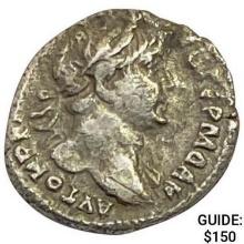 Roman Trajan 98-117 AD Silver Denarius NEARLY UNCIRCULATED
