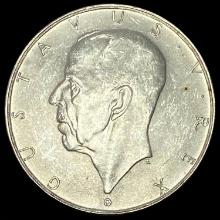 1938 New Sweden Settlement Silver 2 Kronor UNCIRCULATED