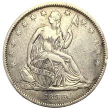 1839 Seated Liberty Half Dollar VF