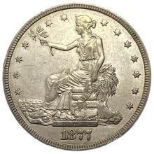 1877 Silver Trade Dollar AU