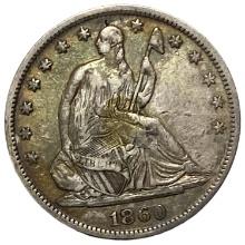 1860-S Seated Liberty Half Dollar VF