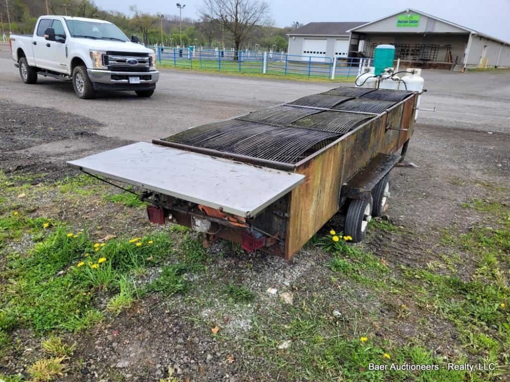 17' Portable Lavarock Grill Trailer