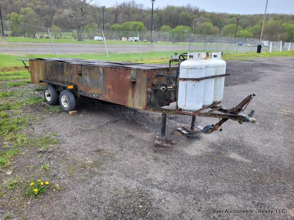 17' Portable Lavarock Grill Trailer