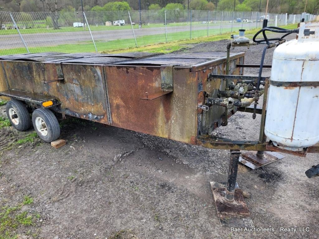 17' Portable Lavarock Grill Trailer
