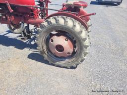 Farmall Cab Tractor W/ Sickle Mower- Runs