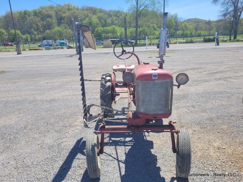 Farmall Cab Tractor W/ Sickle Mower- Runs