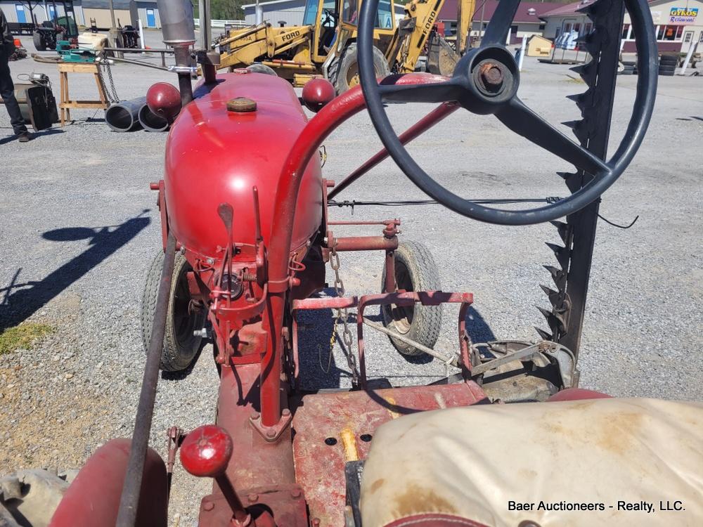 Farmall Cab Tractor W/ Sickle Mower- Runs