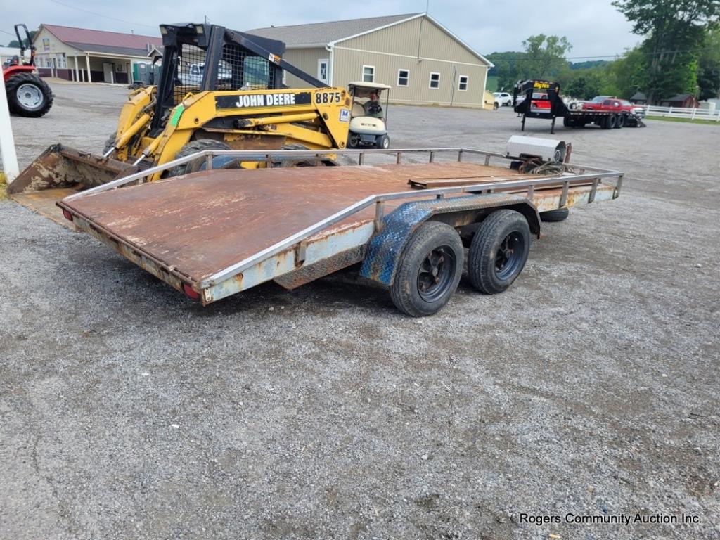 16' Tandem Axle Trailer W/ Winch
