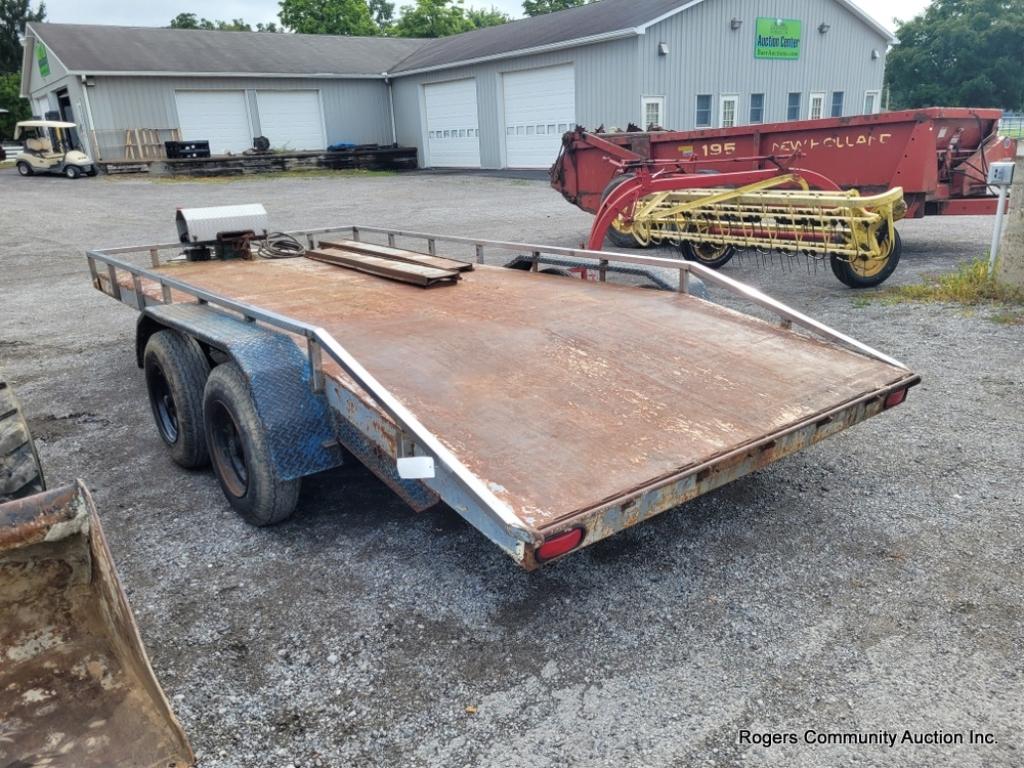 16' Tandem Axle Trailer W/ Winch