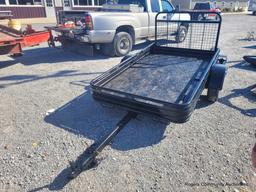 Black Single Axle Trailer