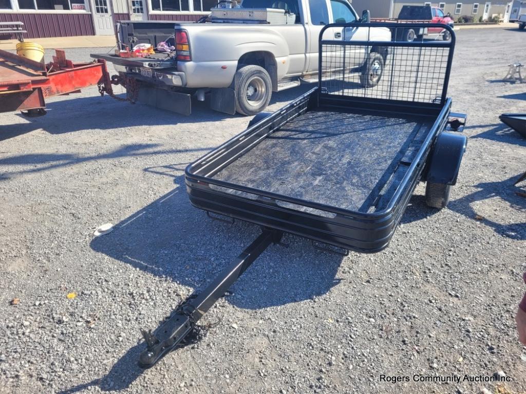 Black Single Axle Trailer