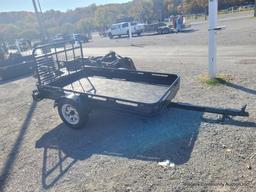 Black Single Axle Trailer