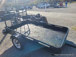 Black Single Axle Trailer