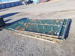9 Chainlink Fence Panels