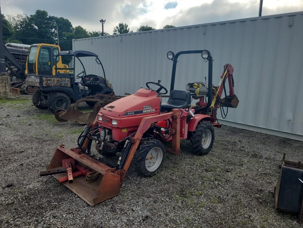 Honda 5518 Gas Tractor w/ Loader & Backhoe