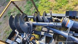 Skid Steer Auger Attachment w/ 2 Bits