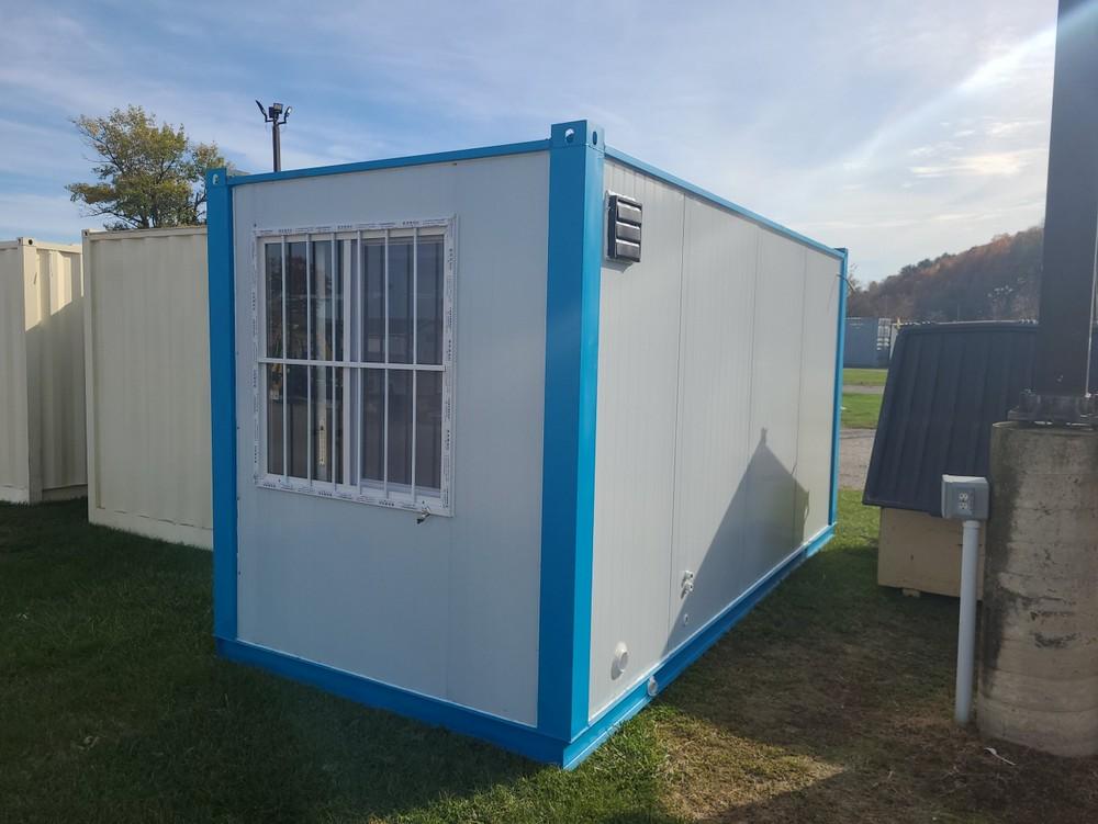 7' x 16' Portable Office with Toilet and Sink