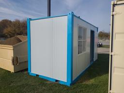 7' x 16' Portable Office with Toilet and Sink